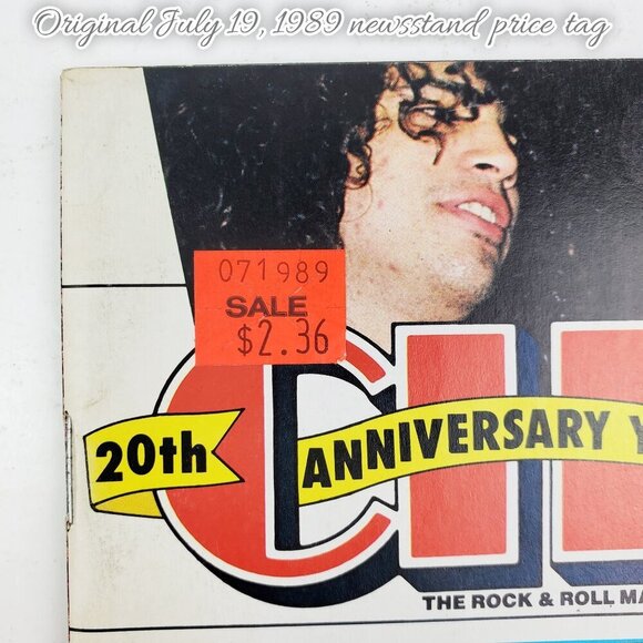 Circus Magazine Guns n' Roses Vintage May 1989 Slash Poster Old Stock Unread - Picture 9 of 12